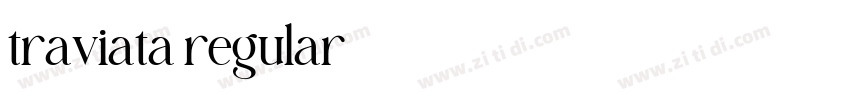 traviata regular字体转换